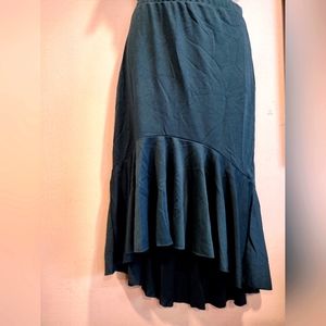 Emerald Green High-Low Skirt Medium